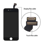 for iPhone 6 Screen Replacement - LCD Display 3D Touch Screen Digitizer Frame Full Assembly with Repair Tool Kits and Screen Protector (Black 4.7 Inch)