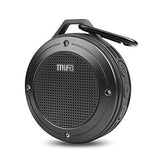 Bluetooth Speaker, MIFA F10 Portable Speaker with Enhanced 3D Stereo Bass Sound, IP56 Dustproof Waterproof, 10-Hour Playtime, Built-in Mic, Micro SD Card Slot, USB Audio Input