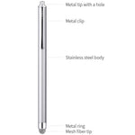 CHAOQ Touch Stylus Pen, Hybrid Mesh Fiber Tips Stylus (6 Pcs, Black, White, Pink, Green, Sky Blue, Silver) for all Capacitive Touch Screen Cell Phones, Tablet, Kindle Fire + 6 Extra Replaceable Tips