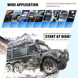 LED Light Bar YITAMOTOR 4 Pack 24 inches 120W Spot Flood Combo LED Work Light Fog Driving Light Off Road Light Bar Compatible for Pickup, Jeep, SKU, ATV, 4x4, Tractor, Truck, Boat, Car