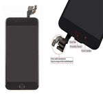 Screen Replacement Compatible iPhone 6 Black 4.7(inch) LCD Display Touch Digitizer Assembly Repair Kit & Home Button,Ear Speaker, Front Camera,Proximity Sensor ，Repair Tools