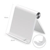 UGREEN Cell Phone Stand Holder Mobile Phone Dock Compatible for iPhone XS Max XR 8 Plus 6 7 6S X 5, Samsung Galaxy S10 S9 S8 S7 Edge S6, Android Smartphone Holder for Desk Adjustable, Foldable (White)