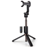Selfie Stick Bluetooth, KUSKY 4-in-1 Extendable Selfie Stick Tripod with Wireless Remote Shutter for iPhone X/8/8P/7/7P/6s/6P, Galaxy S9/S9 Plus/S8/S7/ S6/S5/Note 8, Google, Huawei and More (Black)