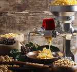 Victoria Cast Iron Manual Grain Mill. Manual Coffee Grinder, Corn Mill, Seed Grinder with Low Hopper. Table Clamp