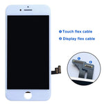 SZRSTH Compatible with iPhone 7 Plus Screen Replacement White 5.5 Inch LCD Display with 3D Touch Screen Digitizer Frame Full Assembly Include Full Free Repair Tools Kit+Instruction+Screen Protector