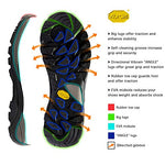 Wantdo Men's Waterproof Hiking Shoes Outdoor Leather Hiking Camping Boot 10.5 M US Brown