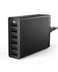 Anker USB Wall Charger, 60W 6 Port USB Charging Station, PowerPort 6 Multi USB Charger for iPhone XS/Max/XR/X/8/7/Plus, iPad Pro/Air 2/Mini/iPod, Galaxy S9/S8/S7/Edge/Plus, Note, LG, HTC, and More