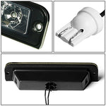 Rear High Mount Smoked Housing LED 3rd Third Tail Brake Light Lamp Replacement for Jeep Wrangler TJ 97-06