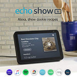Echo Show 8 -- HD smart display with Alexa – stay connected with video calling - Charcoal
