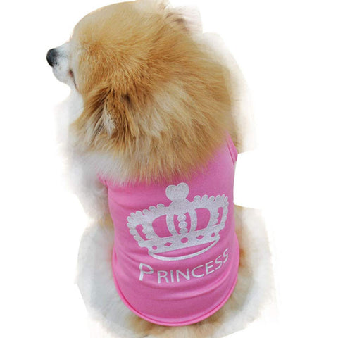 Howstar Pet Shirt, Soft Cotton Puppy Vest Dog Shirt Pet Clothes Summer Sweatshirt (M, Pink)