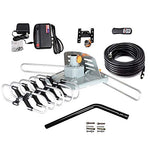 Outdoor Amplified Digital HDTV Antenna 150 Mile Long Range -360 Degree Rotation with Wireless Remote/Mount Pole/33 feet RG6 Coaxial Cable,for UHF/VHF/4K/1080p High Reception-Supports 2 TVs