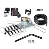 Outdoor Amplified Digital HDTV Antenna 150 Mile Long Range -360 Degree Rotation with Wireless Remote/Mount Pole/33 feet RG6 Coaxial Cable,for UHF/VHF/4K/1080p High Reception-Supports 2 TVs