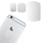 SCOSCHE MagicMount Magnetic Mount Replacement Plate Kit - MagicPlate Color Matching Plates for iPhone/iPad and Other Smart Devices - Includes 3 Plates and 2 Cleaning Swabs - Silver (MAGRKSRI)