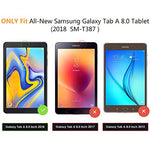 (2 Pack) Orzero for Samsung Galaxy Tab A 8.0 inch 2018 (SM-T387) Tempered Glass Screen Protector, 9 Hardness HD Anti-Scratch Full-Coverage (Lifetime Replacement)