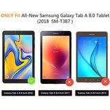 (2 Pack) Orzero for Samsung Galaxy Tab A 8.0 inch 2018 (SM-T387) Tempered Glass Screen Protector, 9 Hardness HD Anti-Scratch Full-Coverage (Lifetime Replacement)