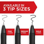 Sharpie S-Gel, Gel Pens, Bold Point (1.0mm), Black Ink Gel Pen, 12 Count