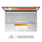 Asus Vivobook S14 S432 Thin and Light 14” FHD, Intel Core i7-8565U CPU, 8GB RAM, 512GB PCIe Nvme SSD, Ir Camera, Windows 10 Home, S432FA-AB74, Transparent Silver