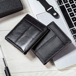 Mens Wallet RFID Genuine Leather Bifold Wallets For Men, ID Window 16 Card Holders Gift Box
