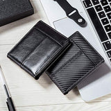 Mens Wallet RFID Genuine Leather Bifold Wallets For Men, ID Window 16 Card Holders Gift Box
