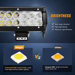 Nilight - ZH003 20Inch 126W Spot Flood Combo Led Light Bar 4PCS 4Inch 18W Spot LED Pods Fog Lights for Jeep Wrangler Boat Truck Tractor Trailer Off-Road,2 years Warranty