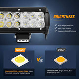 Nilight - ZH003 20Inch 126W Spot Flood Combo Led Light Bar 4PCS 4Inch 18W Spot LED Pods Fog Lights for Jeep Wrangler Boat Truck Tractor Trailer Off-Road,2 years Warranty