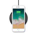 mophie - Wireless Charge Pad - Apple Optimized - 7.5W Qi Wireless Technology for iPhone Xr, Xs Max, X / Xs, 8 and 8 Plus - Black