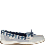 Sperry Top-Sider Angelfish Stripe Boat Shoe Women 6.5 Grey/Blue