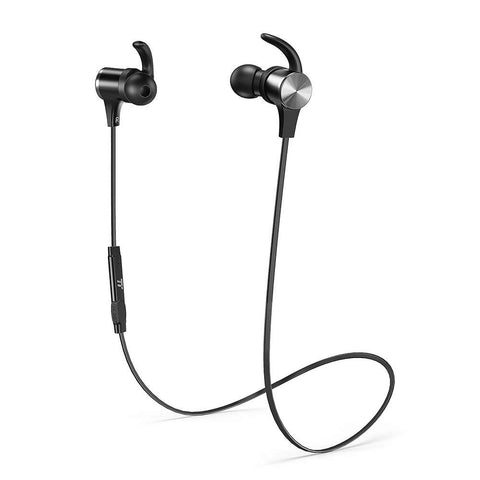 TaoTronics Bluetooth Headphones [2019 Upgrade] Wireless 5.0 Magnetic Earbuds Snug Fit for Sports with CVC 8.0 Built in Mic TT-BH07 (IPX6 Waterproof, aptX Stereo, 9 Hours Playtime)