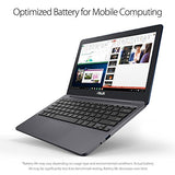 ASUS VivoBook L203MA Ultra-Thin Laptop, 11.6” HD, Intel Celeron N4000 Processor (up to 2.6 GHz), 4GB RAM, 64GB eMMC, USB-C, Windows 10 in S Mode, One Year of Microsoft Office 365, L203MA-DS04