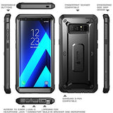 Samsung Galaxy Note 8 Case, SUPCASE Full-Body Rugged Holster Case with Built-in Screen Protector for Galaxy Note 8 (2017 Release), Unicorn Beetle Shield Series - Retail Package (Black/Black)