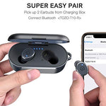 TOZO T10 Bluetooth 5.0 Wireless Earbuds with Wireless Charging Case IPX8 Waterproof TWS Stereo Headphones in Ear Built in Mic Headset Premium Sound with Deep Bass for Sport Blue