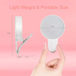 Selfie Light Ring,Juhefa Clip-on LED Camera Light,Rechargeble & 3-Levels Brightness Photography Light Compatible with iPhone, iPad, Sumsung Galaxy,Cell Phone,Laptop (White,1 Pack)