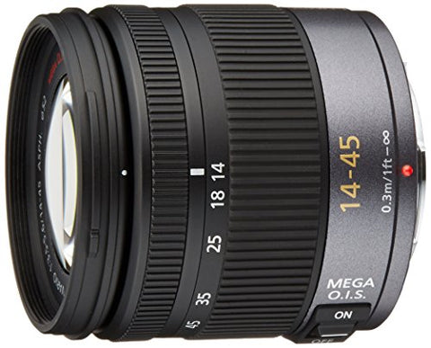 Panasonic LUMIX G VARIO 14-45mm/F3.5-5.6 ASPH./MEGA O.I.S. Lens | H-FS014045 - International Version (No Warranty)