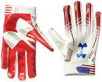 Under Armour Men's F6 Novelty Gloves, White//Midnight Navy, Small
