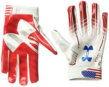 Under Armour Men's F6 Novelty Gloves, White//Midnight Navy, Small