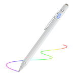 Evach Active Stylus Digital Pen with 1.5mm Ultra Fine Tip Stylus for iPad iPhone Samsung Tablets, Compatible with Apple Pen/Samsung Stylus on Touchscreen Devices,Drawing Stylus Pen, White.