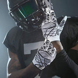 Cutters Game Day No Slip Football Gloves, Youth and Adult Sizes, Receiver Gloves with High Tack Silicone Grip, Superior Support and Protection for All Ages, Guantes de Football, 1 Pair