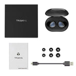 Bluetooth 5.0 Deep Bass True Wireless Earbuds, Tranya T3 Sports Wireless Headphones, 6-8 Hours Continuous Play Time, 60 Hours Total Playtime, IPX5 Sweat Proof Earphones, Gift Box