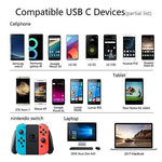 BRG USB Type C Cable,BRG USB C Cable 4 Pack (1x1ft,2x4ft, 1x6ft) Nylon Braided USB C to USB A Charger Cord (USB 2.0) Compatible Samsung Galaxy S10 S9 S8 Note 9 8,Nexus 5X,Google Pixel