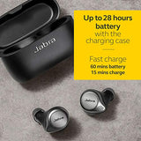 Jabra Elite 75t Earbuds – True Wireless Earbuds with Charging Case, Titanium Black – Bluetooth Earbuds with a More Comfortable, Secure Fit, Long Battery Life and Great Sound Quality