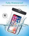 Anker Universal Waterproof Case, IPX8 Waterproof Phone Pouch Dry Bag for iPhone X / 8 / 8 Plus, Samsung Galaxy S8 / S7, Samsung Note Series, Google Pixel 2, up to 6 Inches—2 Pack