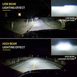 Jeep LED RGB Headlight with Amber Turn Signal, SUPAREE 7 Inch Round Halo LED Headlight Fits 1997~2018 Jeep Wrangler JK TJ LJ with Bluetooth Remote Control 120W 12000LM High Low beam-2PCS
