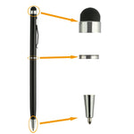 Stylus Pen,UROPHYLLA 10pcs Universal 2 in 1 Capacitive Stylus Ballpoint Pen for iPad,iPhone,Samsung,HTC,Kindle,Tablet,All Capacitive Touch Screen Device(5 Black,5 Sliver)