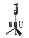 Yoozon Selfie Stick Bluetooth, Extendable Selfie Stick with Wireless Remote and Tripod Stand Selfie Stick for iPhone Xs MAX/XR/XS/X/8/8 Plus/7 Plus/Galaxy S9/S9 Plus/Note 8/S8/S8 Plus (Black-Green)