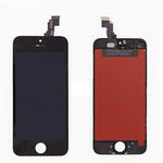 for iPhone SE LCD Display Touch Screen Digitizer Replacement with Repair Kit + Tempered Glass (Black)