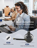 Mpow Bluetooth Headset V5.0 with Dual Microphone, Wireless PC Headphones,CVC8.0 Noise Canceling, On Ear for Computer,Cell Phone, Call Center, Office, Skype, 22 H Talk Time,Soft Earpad (Wired Optional)