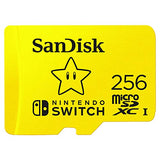 SanDisk 256GB microSDXC UHS-I-Memory-Card for Nintendo-Switch - SDSQXAO-256G-GNCZN