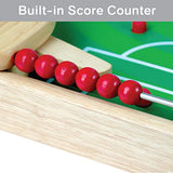 I'm Flipkick: Wooden Tabletop Football/Soccer Pinball Games, Indoor Portable Sport Table Board for Kids and Family
