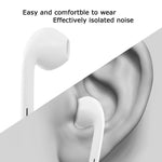 Earphones/Earbuds/Headphones, AiiLion Premium in-Ear Wired Earphones with Remote & Mic Compatible Apple iPhone 6s/plus/6/5s/se/5c/iPad/Samsung/MP3 MP4 MP5 (White)