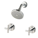 Llave de ducha con 2 manijas con diseño de cruz, Price pfister